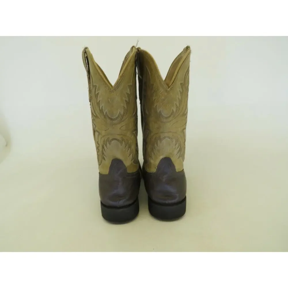 Roper Brand Brown Cowboy Western Boots Youth Size 3 M